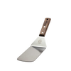 Sturdy cooking spatula with a broad flexible stainless steel blade and comfortable wooden handle, ideal for grilling and kitchen tasks in Kitchen & Food, Stoves, and Cooking Helpers collections.