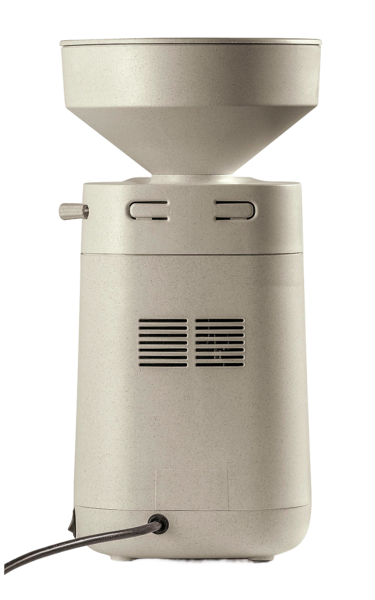 Beige electric stone grain mill with large hopper and vented motor housing, designed for effortless home flour milling, featured in Kitchen & Food, Grain Mills, and Best Sellers collections.
