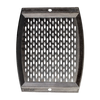Handcrafted cast iron grill topper pan with perforated teardrop pattern for enhanced grill flavor, made in USA, ideal for Kitchen & Food, Cookware, Cast Iron, and Best Sellers collections.