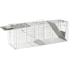 Large metal live animal trap with a top handle and entrance ramp, designed for safely capturing and relocating pests, ideal for Farm, Garden & Tool, Garden Accessories, Lawncare, and Pest Control collections.