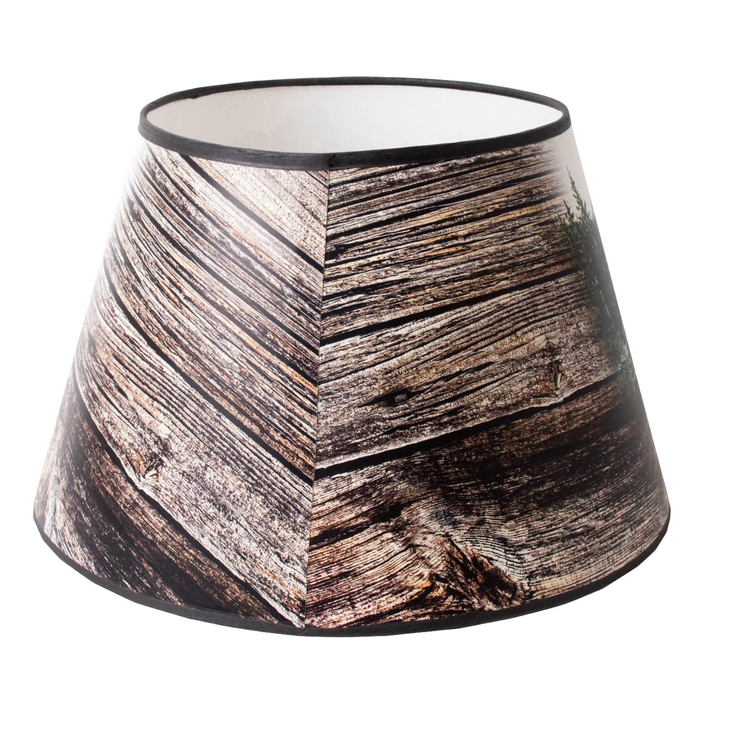 Handcrafted parchment oil lamp shade with a rustic wood grain pattern, designed to soften light, perfect for Lamps & Lighting, Parts and Accessories, Lamp Shades, and Best Sellers collections.