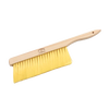 Beekeeping brush with soft yellow bristles and a smooth wooden handle, designed for gentle removal of bees during hive inspection, featured in Farm, Garden & Tool and Beekeeping Supplies collections.