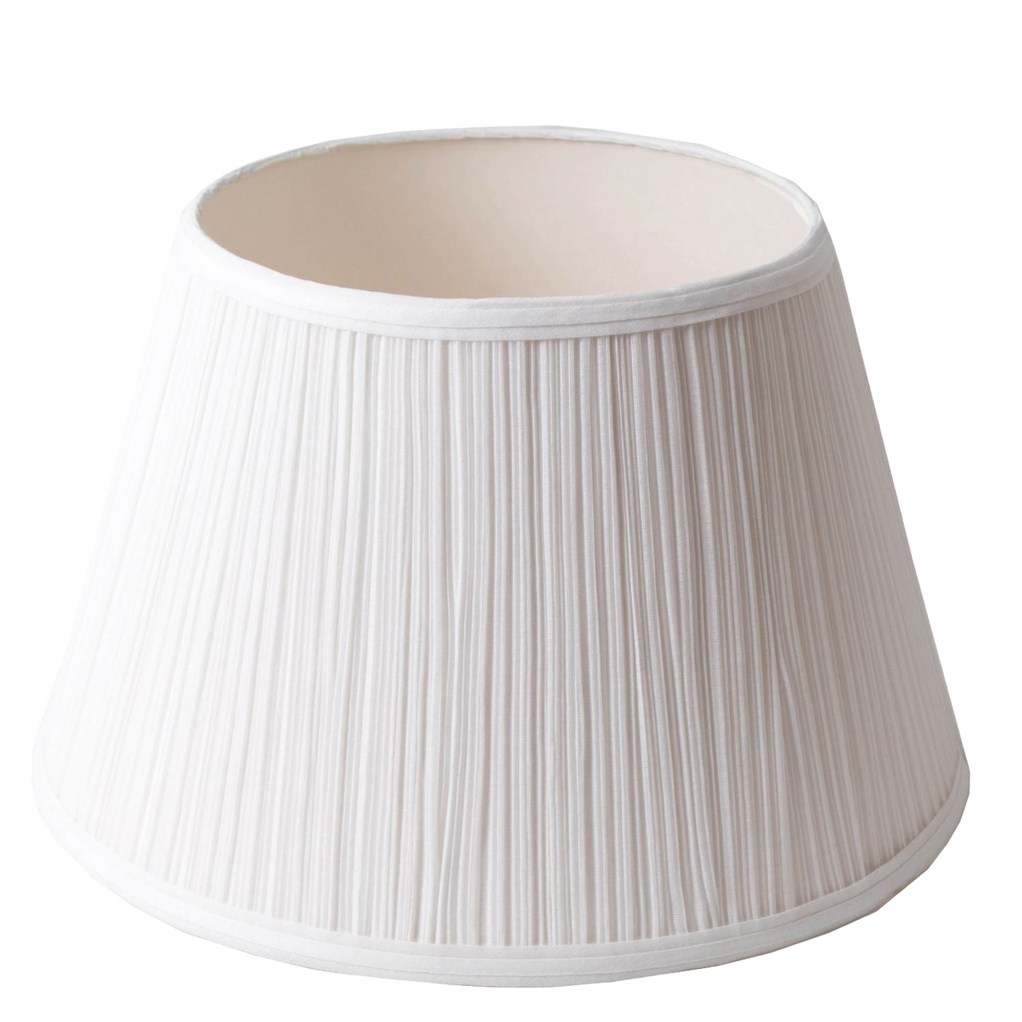 White cloth pleated oil lamp shade designed to soften and distribute light, made of durable material, ideal for Lamps & Lighting, Parts and Accessories, and Best Sellers collections.