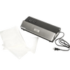 Professional-grade electric vacuum sealer in stainless steel and black finish with included sealing bags and power cord, designed for Kitchen & Food, Food Preservation, Freezing, and Best Sellers collections.