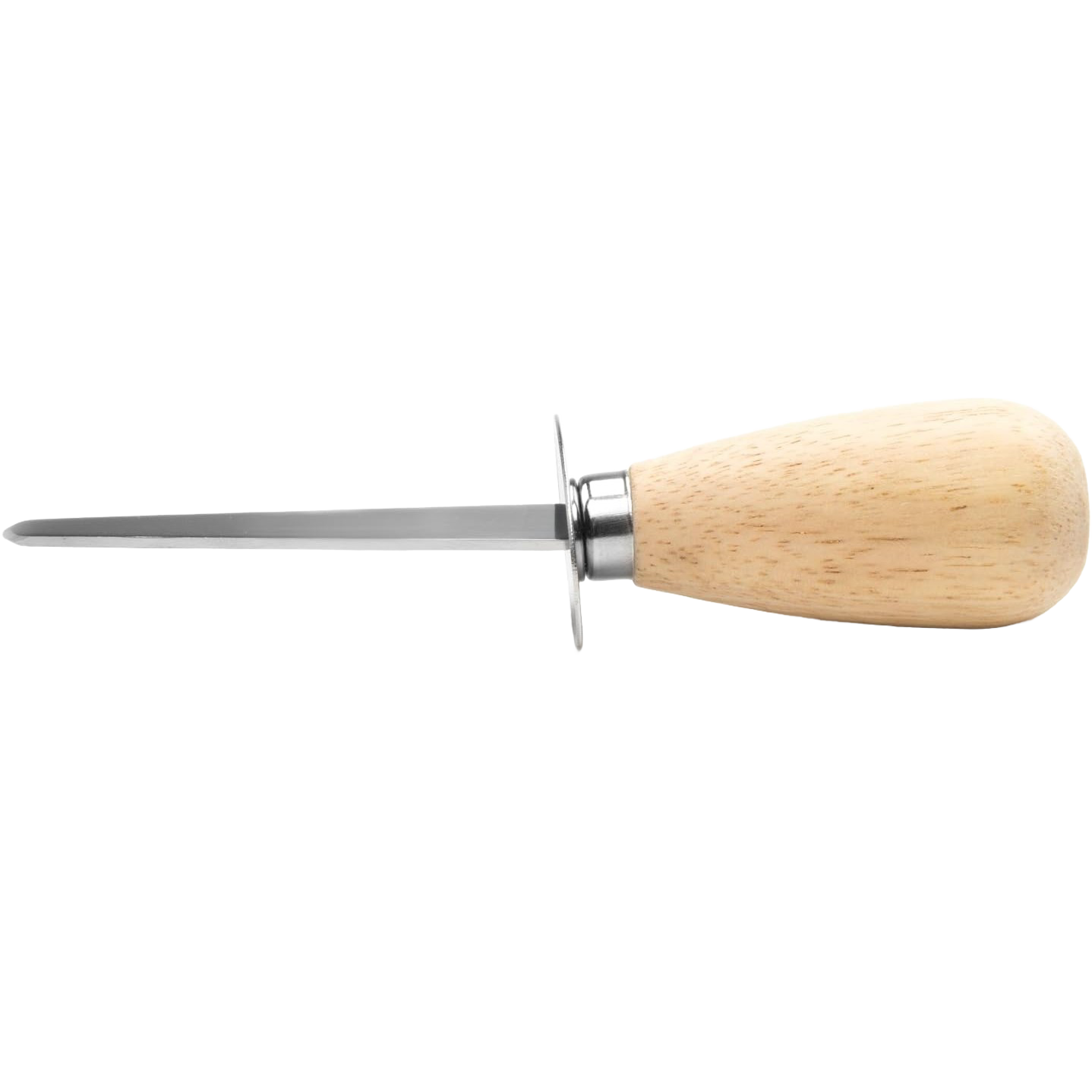 Oyster knife with stainless steel short, blunt blade and easy-grip wooden handle, handcrafted and ideal for Kitchen & Food, Kitchen Gadgets, and Cooking and Baking Helpers collections.