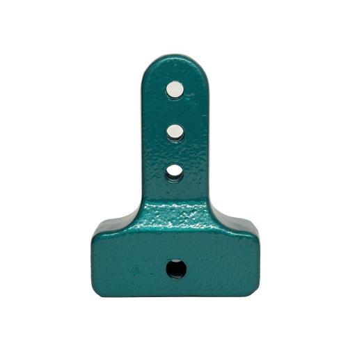 Sturdy green cast iron handle extension with mounting holes designed to add leverage to grain milling, ideal for Kitchen & Food, Grain Mills, Bread Making Supplies, and Best Sellers collections.