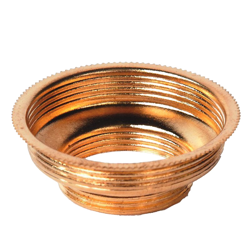 Solid brass expander featuring threaded design to fit lamp burners from smaller to larger sizes, crafted for durability and part of Lamps & Lighting, Parts and Accessories collections.