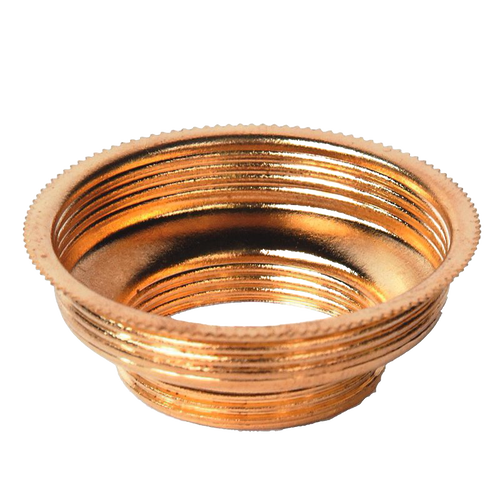 Solid brass expander featuring threaded design to fit lamp burners from smaller to larger sizes, crafted for durability and part of Lamps & Lighting, Parts and Accessories collections.