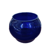 Handcrafted cobalt blue glass globe designed for railroad oil lanterns, suitable for Lamps & Lighting, Camping, Emergency Supplies, and Barn Outdoors collections.