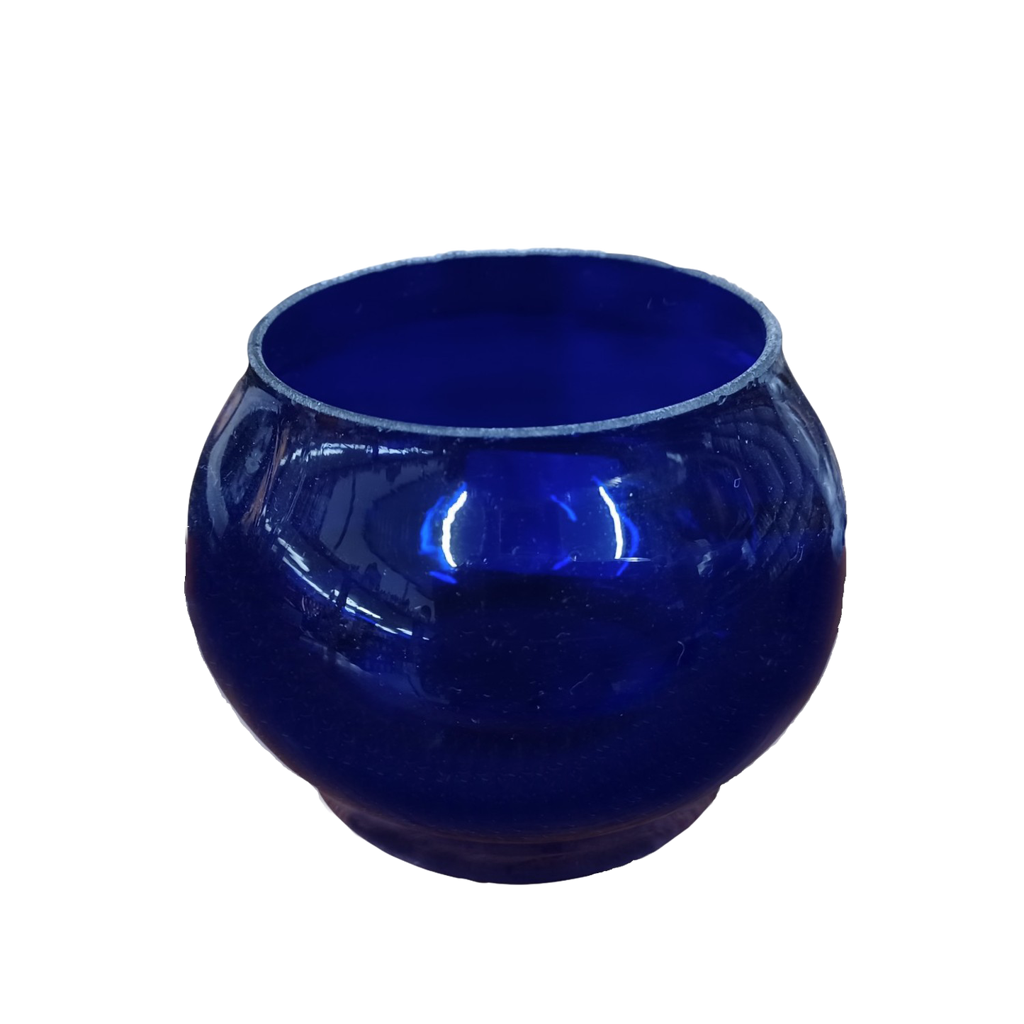 Handcrafted cobalt blue glass globe designed for railroad oil lanterns, suitable for Lamps & Lighting, Camping, Emergency Supplies, and Barn Outdoors collections.