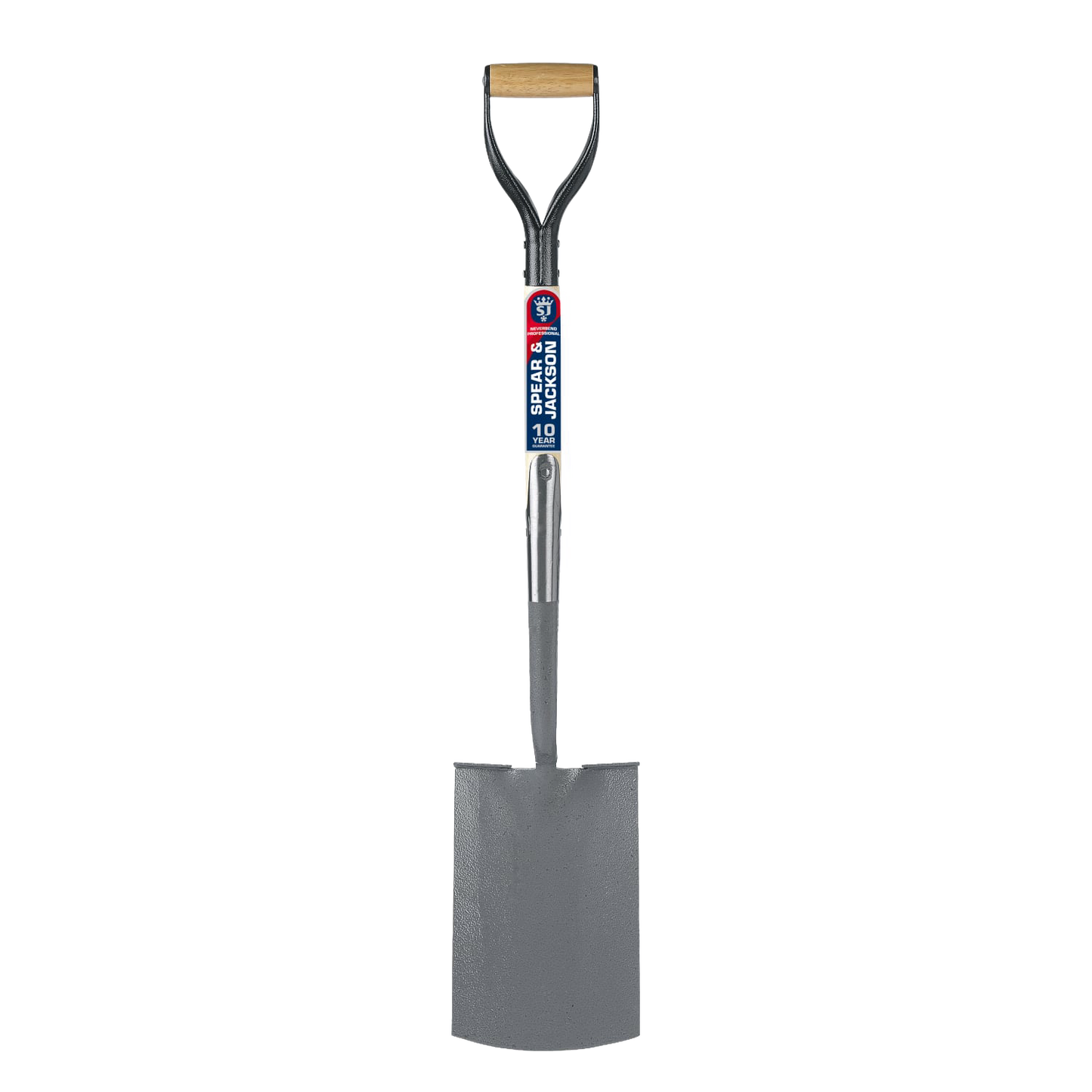 Heavy-duty digging spade with solid forged carbon steel head and wooden handle, ideal for Farm, Garden & Tool, Digging and Cultivating, Lawncare, Best Sellers, and Promo Eligible collections.
