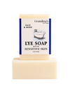 Handcrafted bar of Grandma's lye soap for face and body, gentle on sensitive skin, made in USA, featured in Health & Wellness, Grooming, Soaps, and Best Sellers collections.