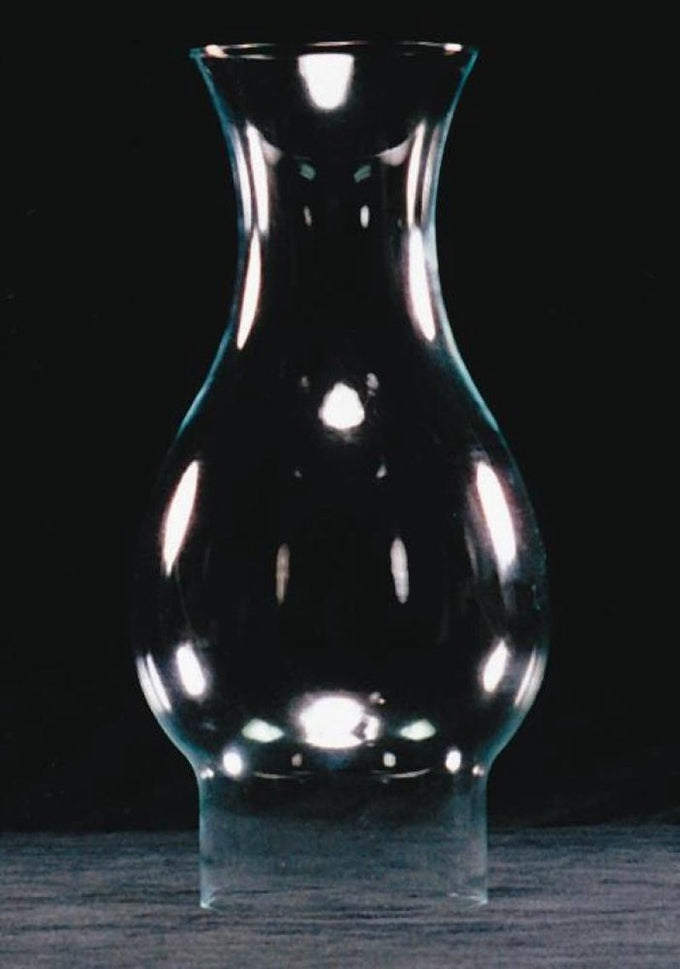 Clear handcrafted glass oil lamp chimney with a 2-7/8 inch base, designed for lamps and lighting, parts and accessories, chimneys and globes, best sellers, and promo eligible collections.