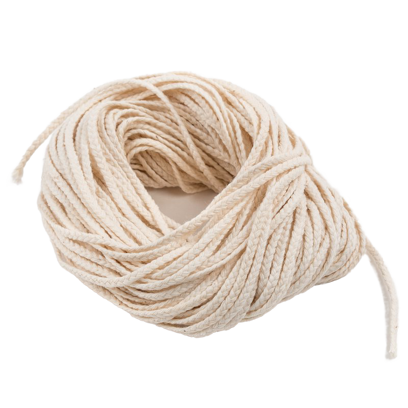 Coiled natural fiber flat-braid wick for candle crafting, ideal for pillars and tapers, featured in Lamps & Lighting, Candles and Candlemaking, Candlemaking Supplies, Best Sellers, and Promo Eligible collections.