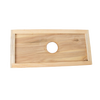 Handcrafted Amish made wooden hive inner cover with a central ventilation hole for moisture control, part of USA made farm, garden, and beekeeping supplies collections.