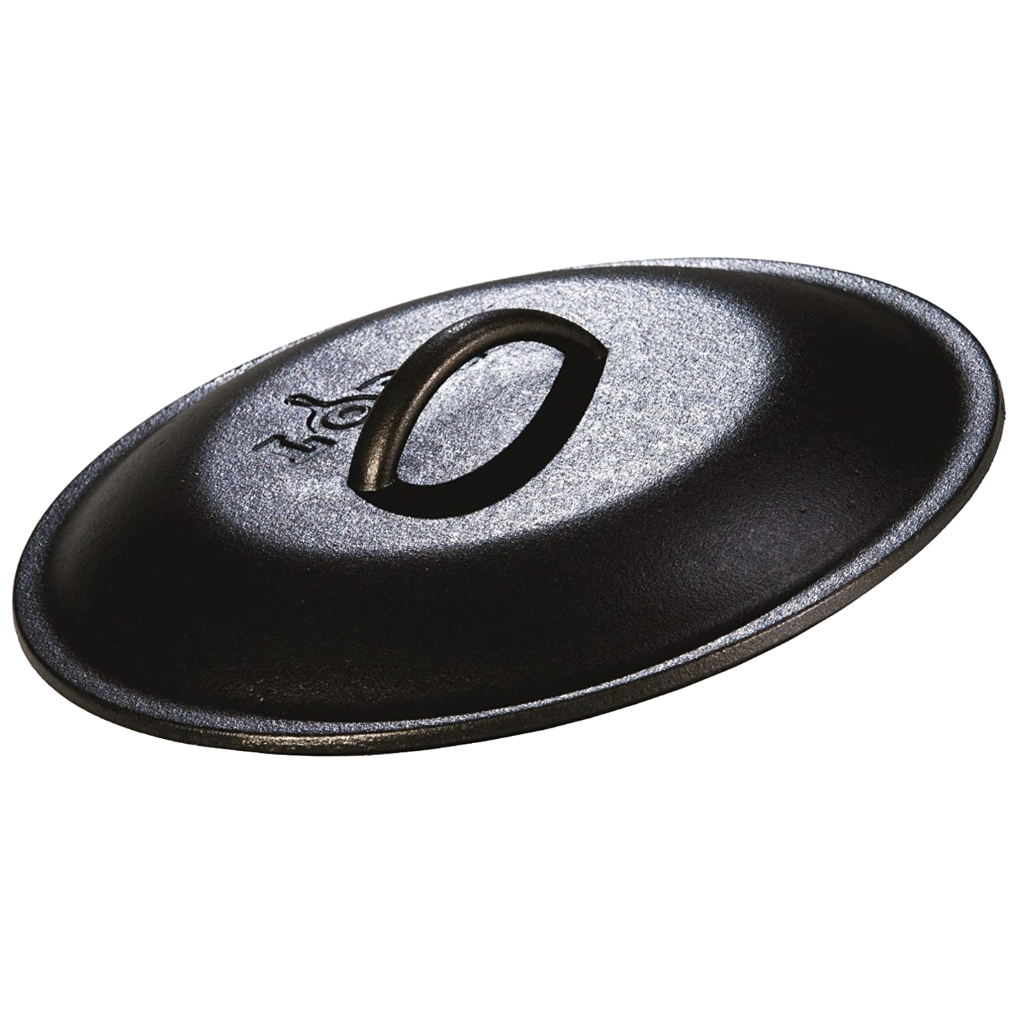 Deep cast iron lid with sturdy handle and self-basting nubs, designed for even moisture retention and compatible with Kitchen & Food, Cookware, Cast Iron, and Best Sellers collections.
