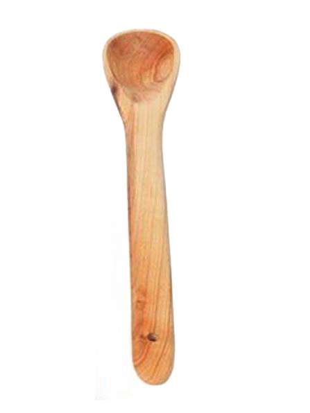 Handcrafted solid American Hard Maple wooden spoon with a smooth finish, ideal for stirring and serving, perfect for Kitchen & Food, Holiday Hosting, Storage and Serving, and USA Made collections.