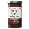 Unique handcrafted jar of creamy whipped honey blended with rich chocolate, perfect for kitchen, pantry, food, and best seller collections.