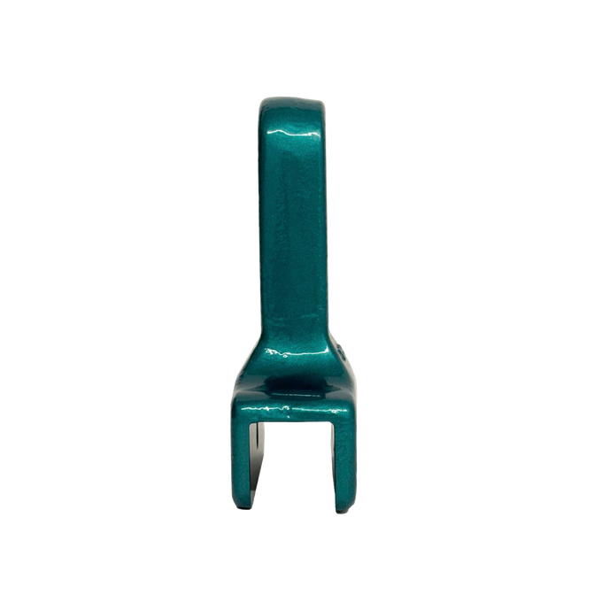 Glossy teal handle extension designed to add leverage for easier grain grinding, crafted for durability and ease of use in Kitchen & Food and Grain Mills collections.