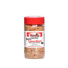 Clear plastic shaker bottle with red cap containing spicy seasoned meat dust, labeled for Kitchen & Food, Pantry, USA Made, Best Sellers, and Promo Eligible collections.