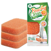 Set of three peach-colored silicone dish scrubbers designed for gentle, odor-resistant cleaning, featured in Home & Decor, Household Cleaning, and USA Made collections.