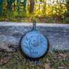 Cast iron skillet with an engraved bear design, handcrafted in USA, ideal for Kitchen & Food, Cookware, Cast Iron, USA Made, Best Sellers, and Promo Eligible collections.