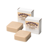 Two handcrafted creamy bay rum soap and shampoo bars with packaging, made in USA, featured in Health & Wellness, Grooming and Personal Hygiene, Soaps and Soapmaking, and Best Sellers collections.