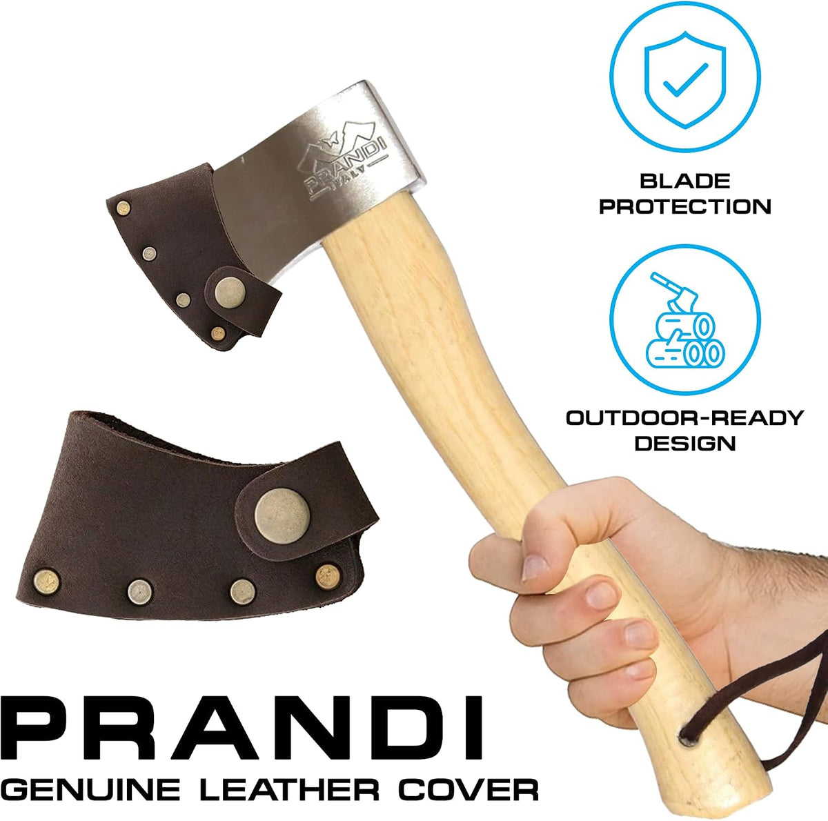 Prandi PRA706003 Leather Yankee Hatchet Blade Cover