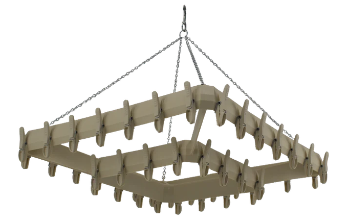 Supreme Hanging Clothes Dryer with 44 Clothespins