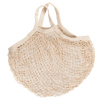 Natural cotton reusable string bag with shoulder handles, designed for carrying up to 40 pounds, ideal for Kitchen & Food, Storage and Serving, Best Sellers, and Promo Eligible collections.