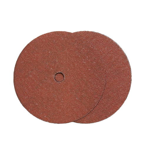 Two reddish-brown abrasive discs with textured surfaces, designed for use in kitchen and food sharpening tools, suitable for sharpening collections and maintenance accessories.