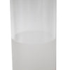 Frosted glass oil lamp chimney with a subtle bulge and 2-7/8 inch base, handcrafted for durability and style, perfect for Lamps & Lighting, Parts and Accessories, and Chimneys and Globes collections.