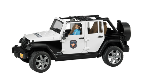 Bruder Toys Jeep Wrangler Rubicon Police Vehicle with Officer