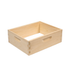 Handcrafted wooden beehive box with smooth natural finish, dovetail joints, and built-in handles, part of Amish made beekeeping supplies in Farm, Garden & Tool collection.