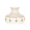 Handcrafted 10-inch glass lamp shade featuring green rose accents and soft light diffusion, ideal for lamps and lighting, parts and accessories, and best sellers collections.