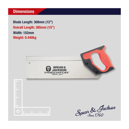 Spear & Jackson Predator 12" Tenon Saw