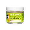 Handcrafted all-natural alkalizing mineral toothpaste in a clear glass jar with white lid and bright yellow label highlighting anise flavor, ideal for Health & Wellness, Grooming and Personal Hygiene, USA Made, and Best Sellers collections.