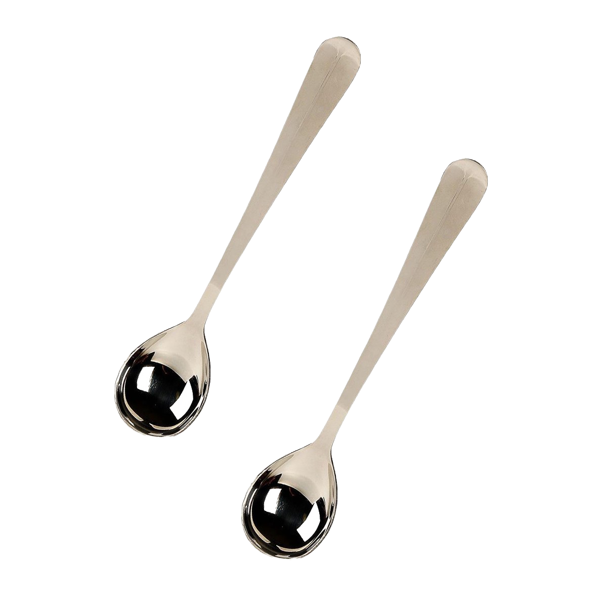 Set of two durable stainless steel long-handled serving spoons designed to fit pint and quart jars, ideal for Kitchen & Food, Storage and Serving, and Best Sellers collections.
