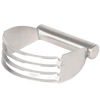 Durable stainless steel hand pastry blender with four wide blades and a solid handle, designed for effortless mixing in Kitchen & Food, Baking Supplies, and Cooking Helpers collections.