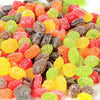 Close-up of colorful handcrafted sugared hard candies in red, green, yellow, orange, and brown, part of USA Made Snacks and Sweets collections for Kitchen & Food and Best Sellers.