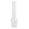 Clear glass oil lamp chimney with a 2-5/8 inch base and distinctive bulge, ideal for Lamps & Lighting, Parts and Accessories, Chimneys and Globes collections.