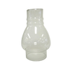 Clear ribbed glass oil lamp chimney with 2-7/8" base, handcrafted for durability, ideal for lamps and lighting, parts and accessories, and chimneys and globes collections.