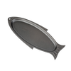 Handcrafted cast iron fish grill pan shaped like a fish, designed to sear whole small fish or filets up to 12", perfect for Kitchen & Food, Cast Iron, Grilling, and Best Sellers collections.