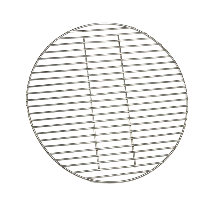 Round stainless steel grilling grate with 13.4-inch diameter designed for outdoor use, ideal for camping, backyard grilling, and included in Farm, Garden & Tool and Stoves collections.