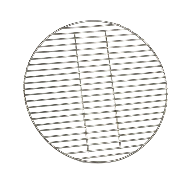 Round stainless steel grilling grate with 13.4-inch diameter designed for outdoor use, ideal for camping, backyard grilling, and included in Farm, Garden & Tool and Stoves collections.