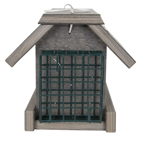 Large Polywood Bird Feeder with Suet Bin – Amish Made
