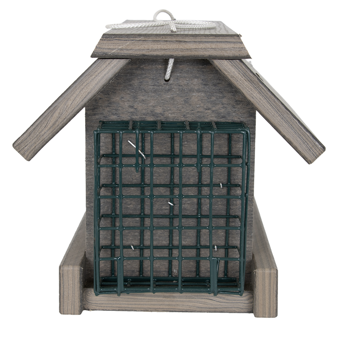 Large Polywood Bird Feeder with Suet Bin – Amish Made