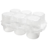 Compact clear plastic storage container designed to safely hold and separate canning jars, ideal for food preservation, kitchen organization, and best sellers collections.