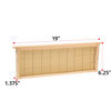 Handcrafted medium wooden bee frame with wired natural beeswax foundation for enhanced stability, Amish made in the USA, suitable for farm, garden, and beekeeping supplies collections.