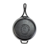 Handcrafted cast iron deep skillet with lid, triple seasoned for a durable nonstick finish, made in USA, featured in Kitchen & Food, Cookware, Cast Iron, Best Sellers, and Promo Eligible collections.